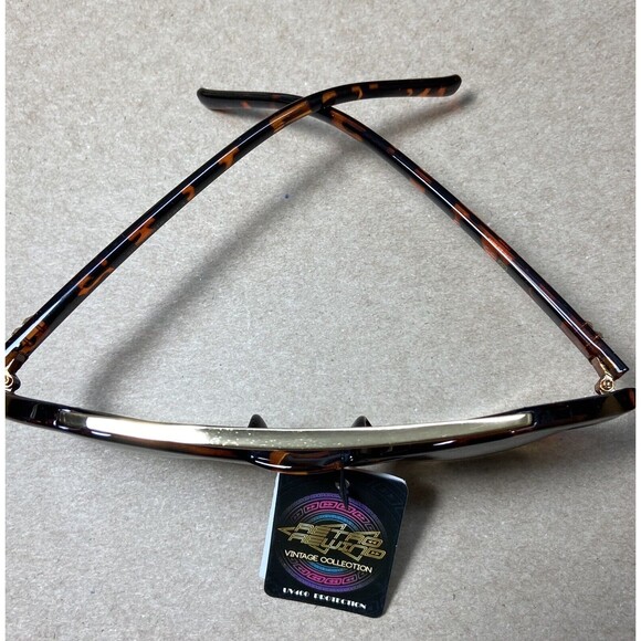 Retro Rewind  Womens Tortoise Gold Round Plastic Frames with Brown Lens NWT - Picture 5 of 8